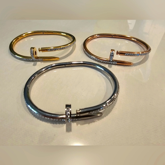 Iced Out Set of 3 Bracelets Bangles You will Love! - Picture 4 of 6